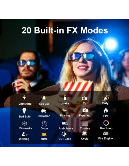 GVM 800D RGB LED Luz de Video Bi-Color 3200K-5600K