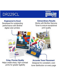 Unidad de Tambor Brother DR229CL para Impresoras Multifuncionales 2