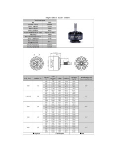 Motor Sin Escobillas iFlight XING 2207 2450KV para Dron RC 2