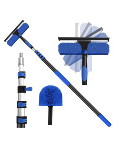 Kit de limpieza de ventanas VASALAID 2 en 1 con palo extensible 5-7.92m
