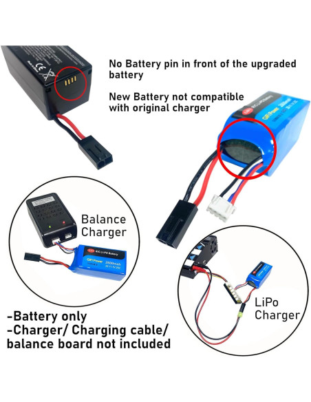 Batería de Reemplazo MaximalPower 2600mAh 11.1V para Drones Parrot