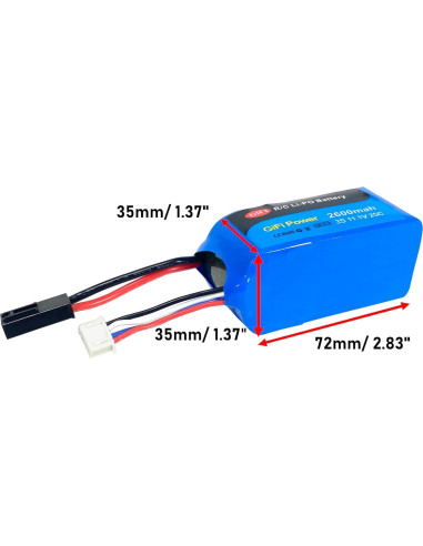 Batería de Reemplazo MaximalPower 2600mAh 11.1V para Drones Parrot