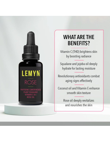 Suero Facial Hidratante Lemyn Organics 15ml con Vitamina C