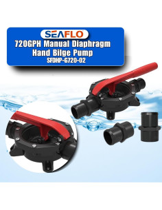 Bomba de Achique Manual SEAFLO 720GPH 2721.55 LPH 2