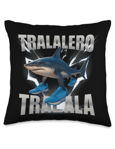 Cojín Tralalero Tralala 16x16 cm - Humor Surrealista