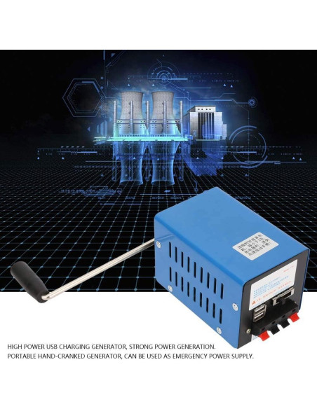 Generador de Manivela USB Ejoyous 20W Portátil para Camping