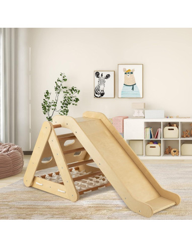 Gimnasio de Escalada 4 en 1 Costzon para Niños Beige