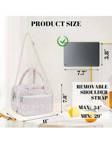 Bolsa para Bomba de Pecho Portátil Rosa - Compatible Elvie, Willow, Momcozy