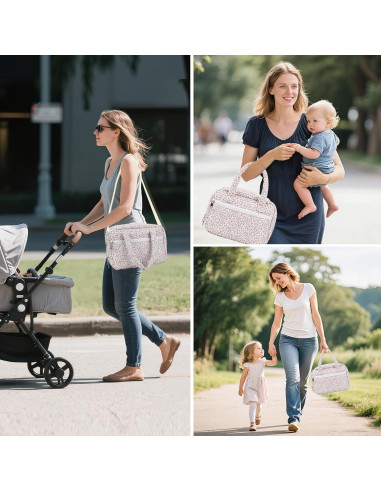 Bolsa para Bomba de Pecho Portátil Rosa - Compatible Elvie, Willow, Momcozy