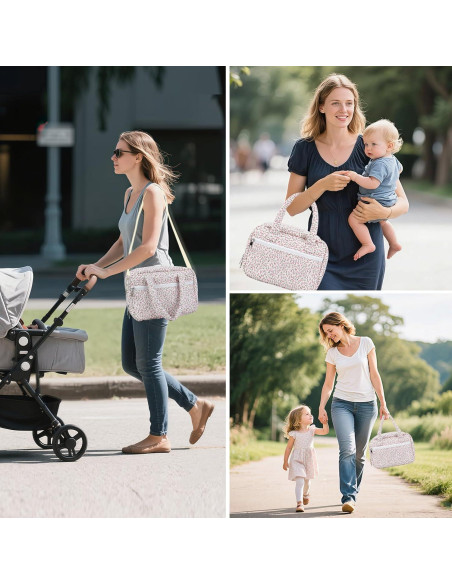 Bolsa para Bomba de Pecho Portátil Rosa - Compatible Elvie, Willow, Momcozy