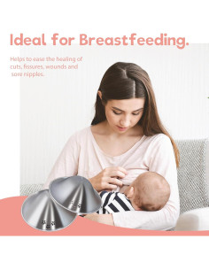 Tazas de enfermería de plata 999 para mamás lactantes X-Large 2