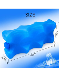 Paquete de 3 Hielos Reutilizables para Leche Materna 20.3cm 2