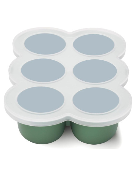 Bandeja de Congelación Silicona Bebé btrfe 6x3oz (170g) Verde