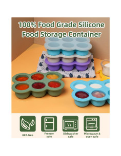 Bandeja de Congelación Silicona Bebé btrfe 6x3oz (170g) Verde 2