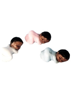 12 Bebés Plásticos Dormilones Mixtos 3.81 cm para Decoración