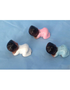 12 Bebés Plásticos Dormilones Mixtos 3.81 cm para Decoración 2