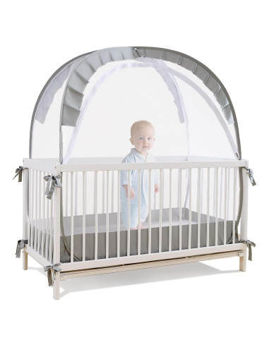 Carpa para Cuna Lazyzzzz Gris Plegable 139.7x68.6 cm