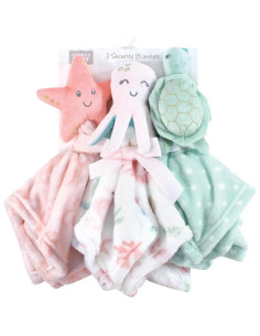 Manta de Seguridad con Cara de Animal Hudson Baby 3-Pack 2