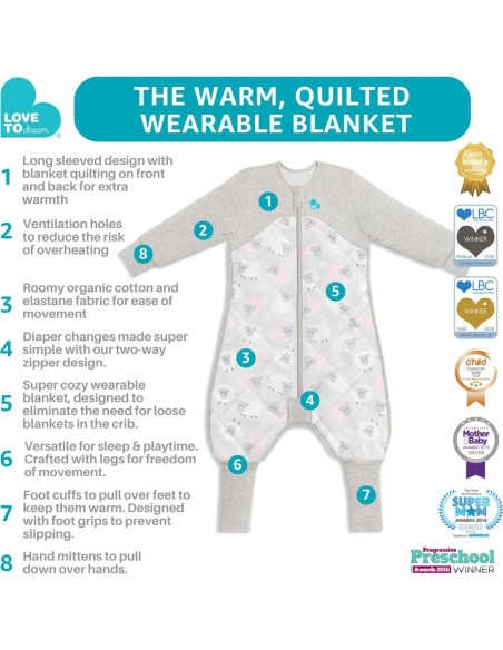 Traje de Sueño Love to Dream 2.5TOG Rosa 6-12 Meses