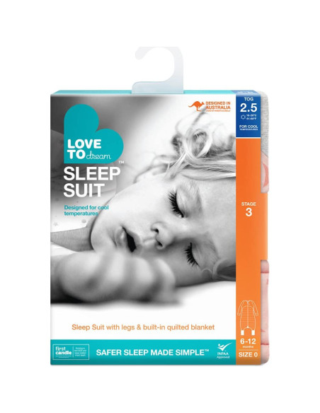 Traje de Sueño Love to Dream 2.5TOG Rosa 6-12 Meses