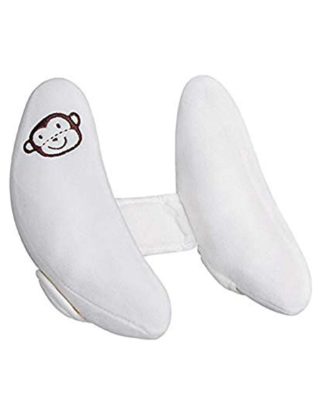 Almohada de Cabeza y Cuello Suave Inchant para Bebés - Ajustable, Blanca