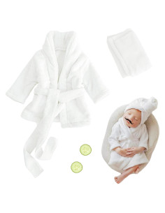Bata de Fotografía para Bebés M&G Casa - Blanco 0-6 Meses