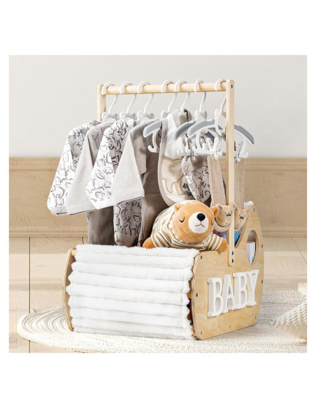 Canasta de Madera para Baby Shower GiftAmaz - Cuna 40.9x31.8x55.9cm