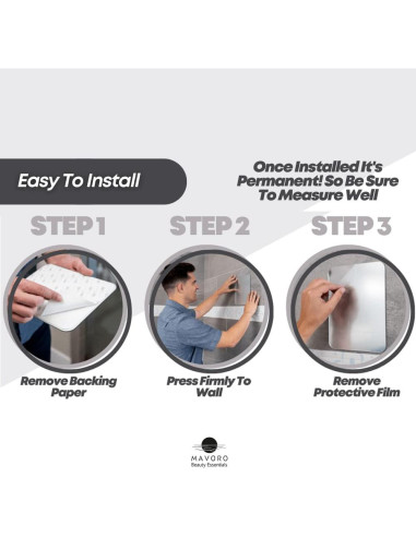 Espejo de Afeitar Mavoro para Ducha 17.78x22.86cm Irrompible