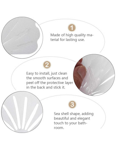 Calcomanías Antideslizantes para Baño TOPBATHY 24 Piezas