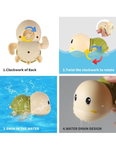 Juguetes de baño de burbujas 8818A con música y 3 juguetes