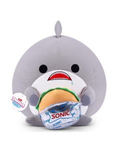 Peluche Snackles ZURU 35 cm Tiburón y Sonic Burger