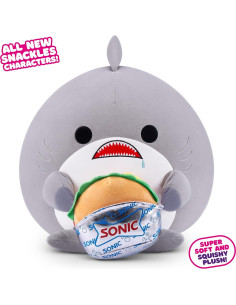Peluche Snackles ZURU 35 cm Tiburón y Sonic Burger 2