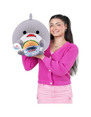 Peluche Snackles ZURU 35 cm Tiburón y Sonic Burger