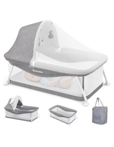 Cuna de viaje portátil Ezebaby BN002 para bebés 0-5 meses