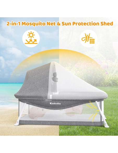 Cuna de viaje portátil Ezebaby BN002 para bebés 0-5 meses