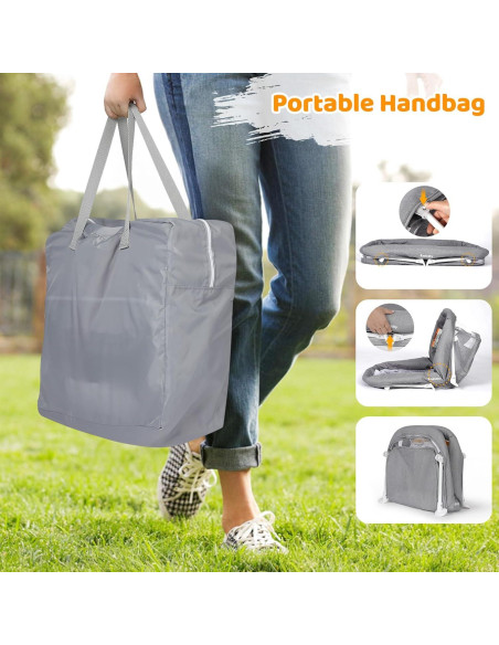 Cuna de viaje portátil Ezebaby BN002 para bebés 0-5 meses
