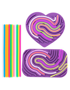 Paquete de 2 Tableros Sensoriales MYLONGINGCHARM 17x11 cm