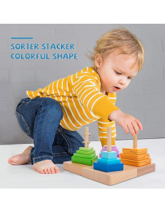 Juguete Educativo de Madera Adena Montessori 4 en 1 2