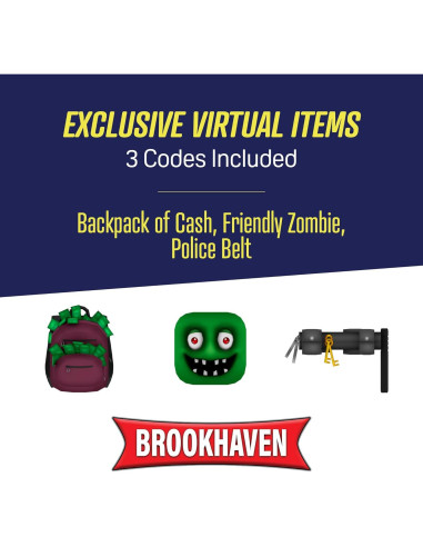 Paquete Coleccionista Brookhaven Jazwares - 3 Códigos + Peluche