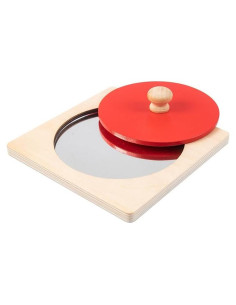 Espejo Montessori EduLand Rojo 15x3.6 cm para Niños