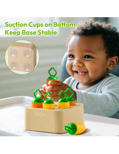 Juguete de Zanahoria de Silicona NCVI para Niños 1-3 Años 2