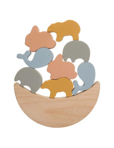 Juguete de Equilibrio de Silicona Youuys - Apilamiento Montessori