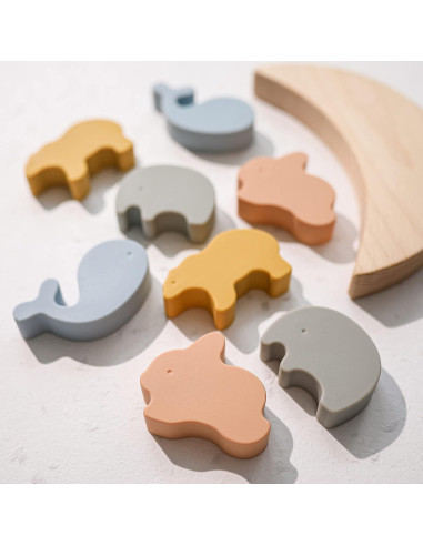 Juguete de Equilibrio de Silicona Youuys - Apilamiento Montessori