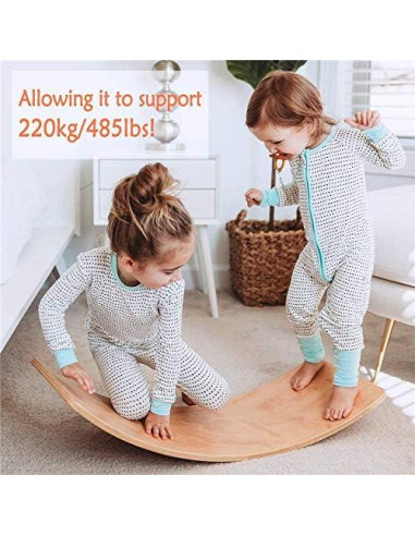 Tabla de Equilibrio de Madera Natural Maple Rock 94 cm