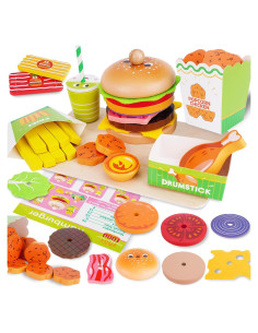 Set de Comida de Juego Montessori Melofaver para Niños 3-5 Años