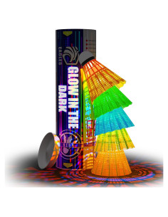 Volantes de Bádminton LED EAGLES - Paquete de 5 Nylon Brillantes