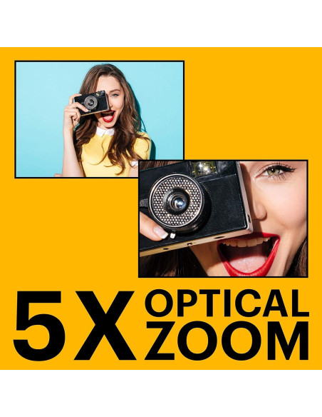 Cámara Digital Kodak PIXPRO FZ53 16MP Zoom 5X Pantalla 6.86cm Rojo