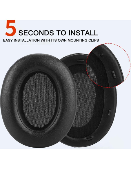 Almohadillas de Repuesto Sony WH-XB910 XB910N Extra Bass Negro