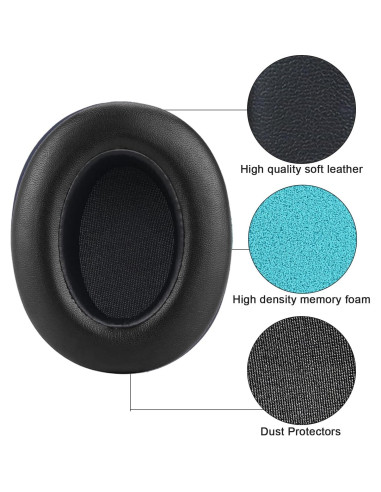 Almohadillas de Repuesto Sony WH-XB910 XB910N Extra Bass Negro