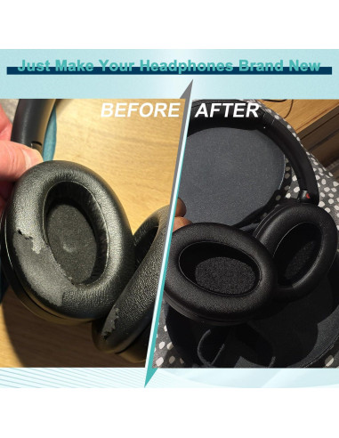 Almohadillas de Repuesto Sony WH-XB910 XB910N Extra Bass Negro